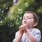 32 Pack Mini Star Bubble Wands for Kids Party Favors, Assorted Red, White Blue Bubble in Bulk Summer Toy